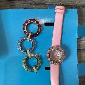 Disney Princess Watch, 4 outer rings to match outfits and Castle Case